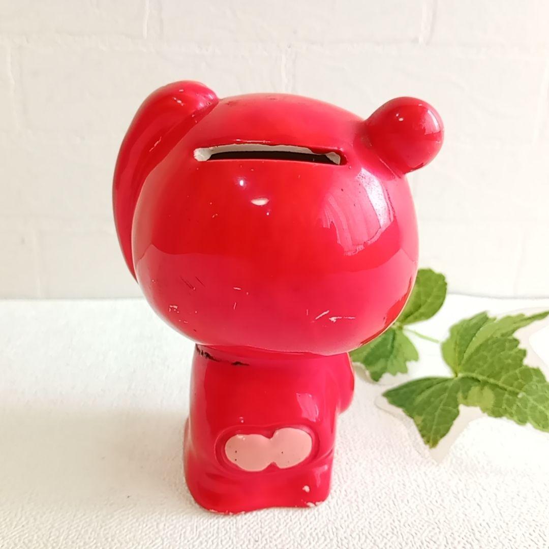 S81:70年代サンリオ 陶器 貯金箱女の子 昭和レトロ SANRIO 水森亜土