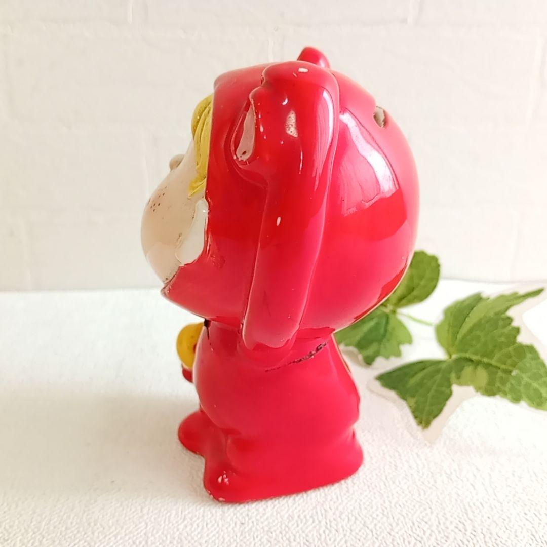 S81:70年代サンリオ 陶器 貯金箱女の子 昭和レトロ SANRIO 水森亜土