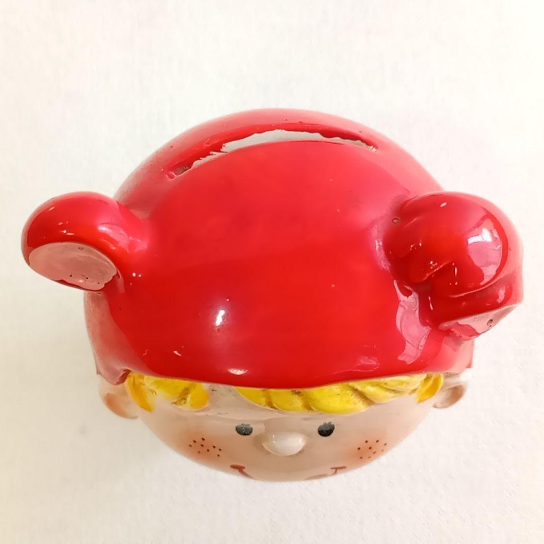 S81:70年代サンリオ 陶器 貯金箱女の子 昭和レトロ SANRIO 水森亜土