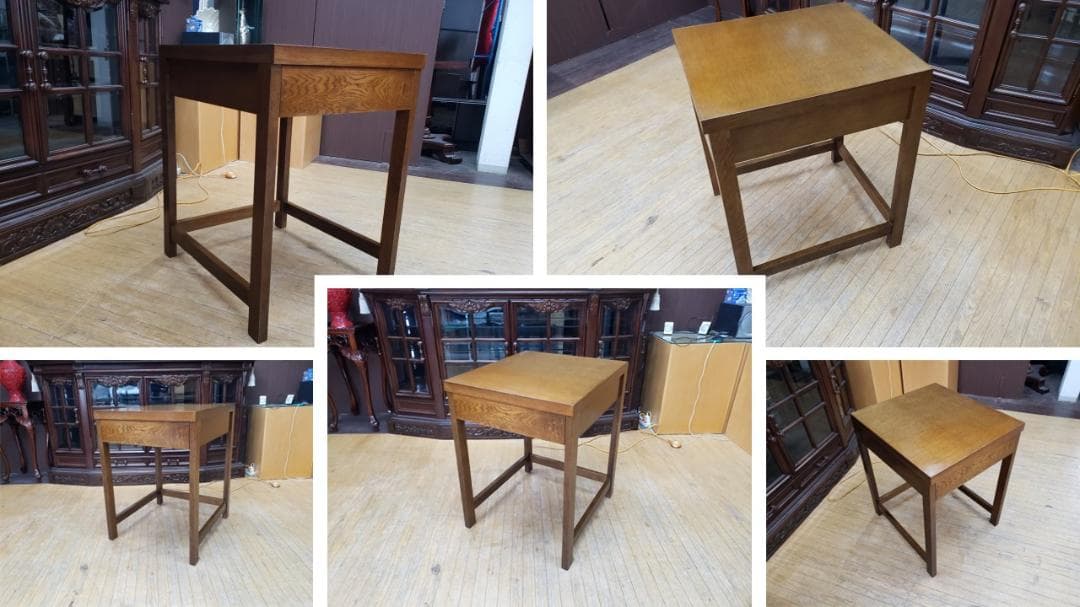 K9　リメイク品　葉山家具 引き出し付き机＆椅子