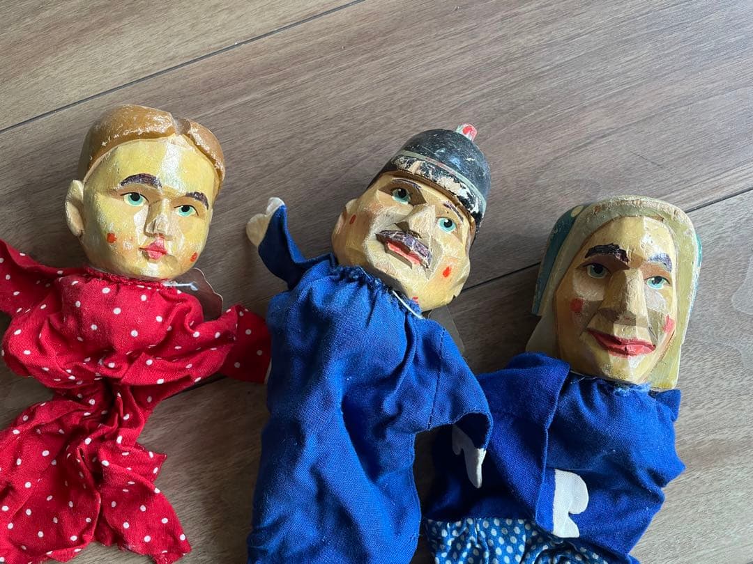 1920年代　ドイツ製　木彫り　パペット