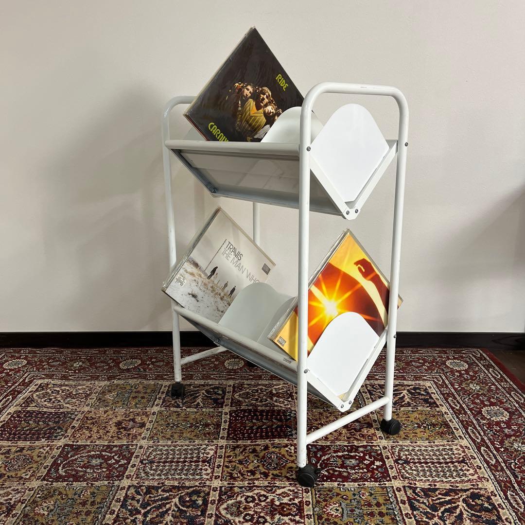 トヨダプロダクツ◼︎ファイルワゴン レコードラック レコード棚 キャスター付き