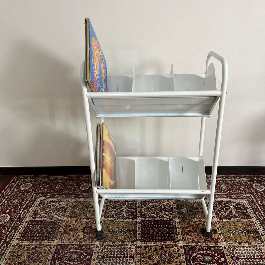 トヨダプロダクツ◼︎ファイルワゴン レコードラック レコード棚 キャスター付き