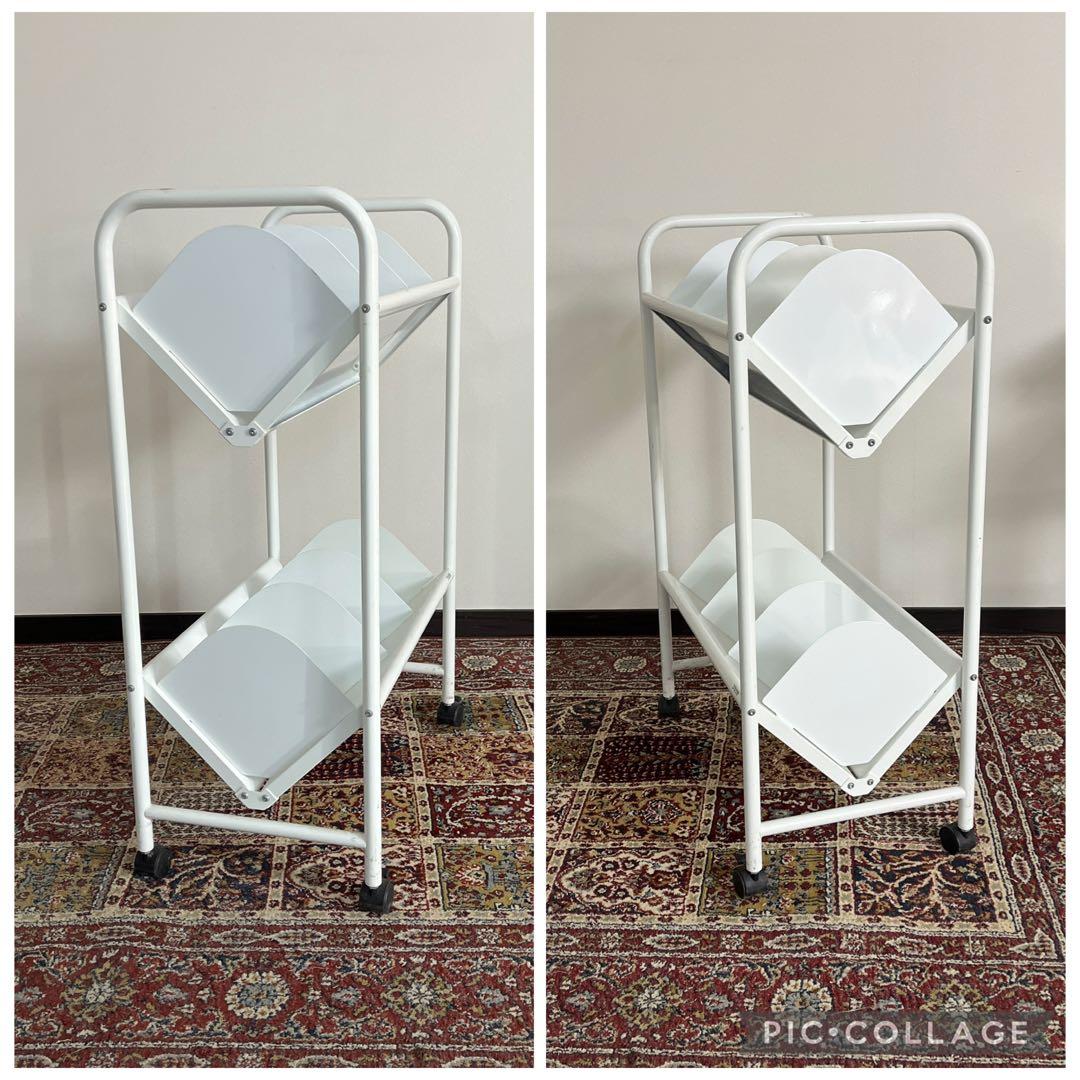 トヨダプロダクツ◼︎ファイルワゴン レコードラック レコード棚 キャスター付き