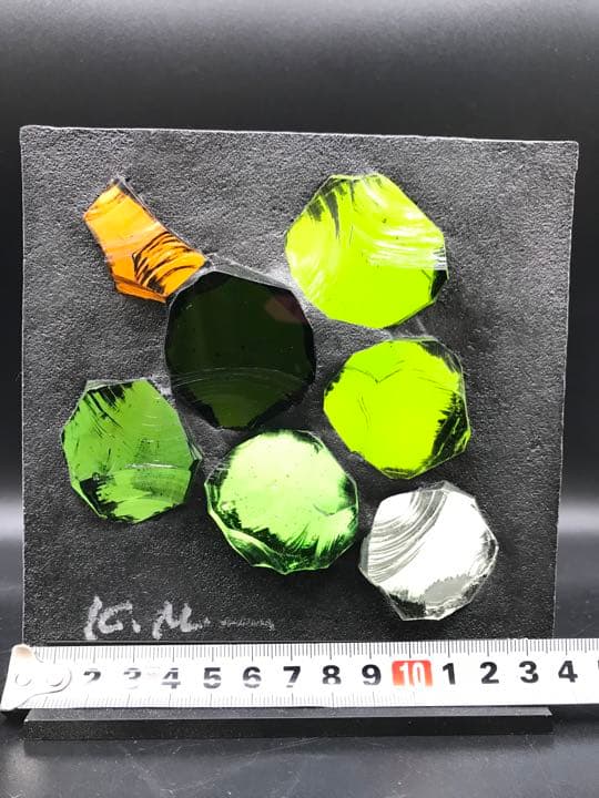 値下！【レア】三浦啓子 ロクレール 葡萄　インテリア　飾り　硝子　ステンドグラス