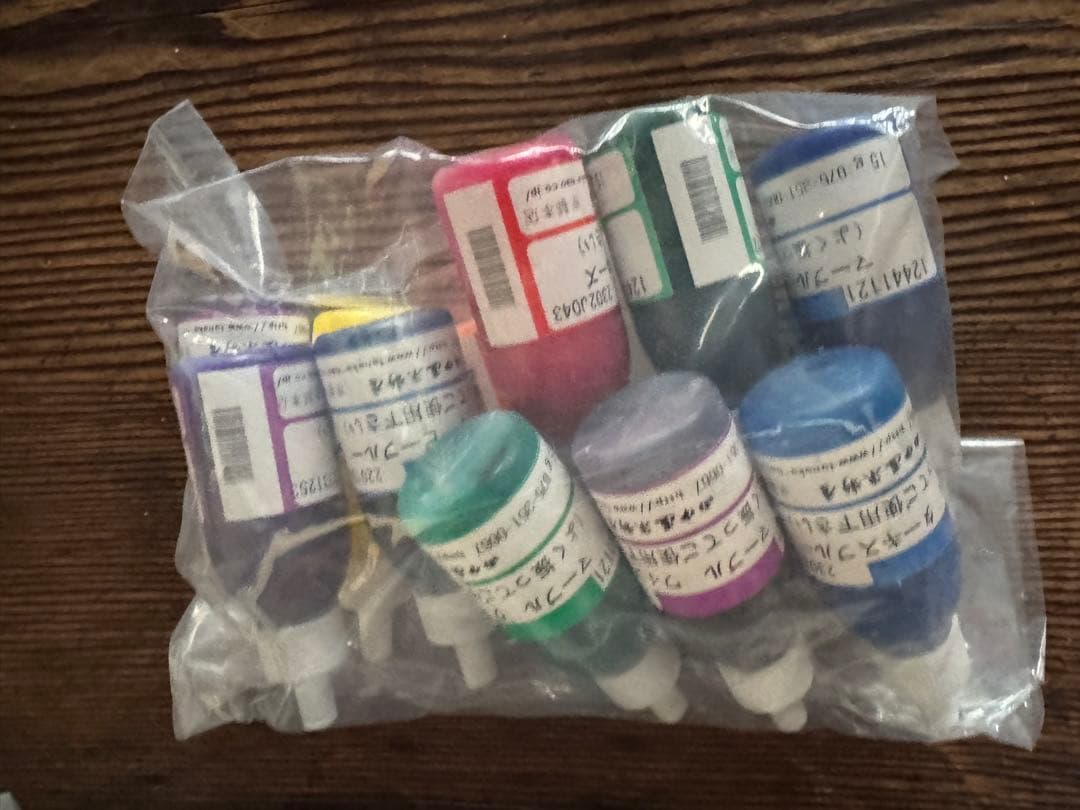 京都老舗マーブル染めインクセット　シルクスカーフ付き