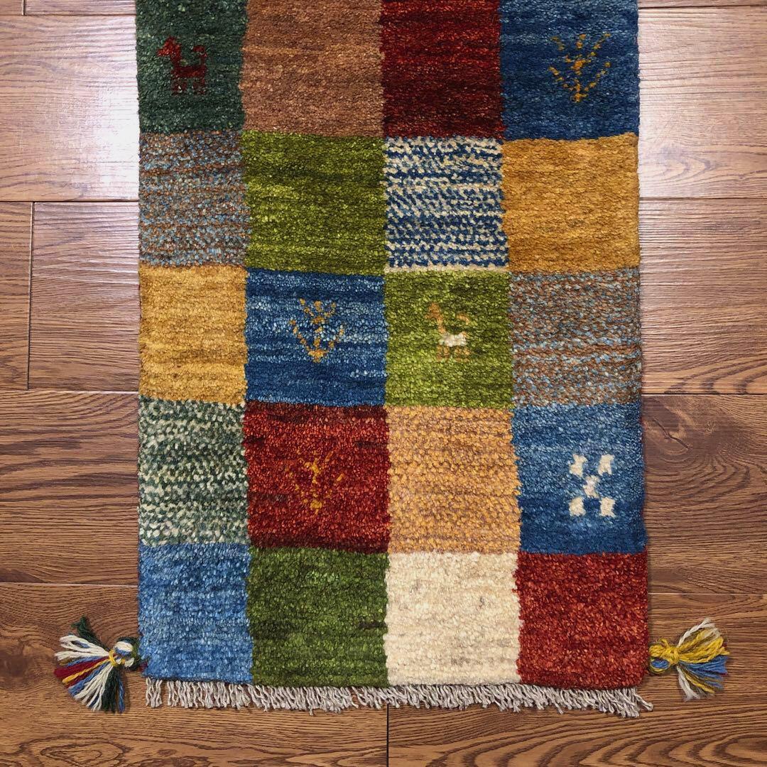 ペルシャギャッベ (ギャベ) ギャッベ 玄関マット No.2378 - メルカリ