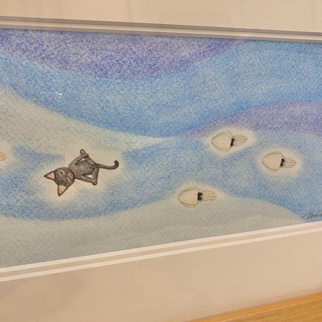 戸田美穂子 パステル画 絵 ニャーニャの冒険Ⅱ 猫