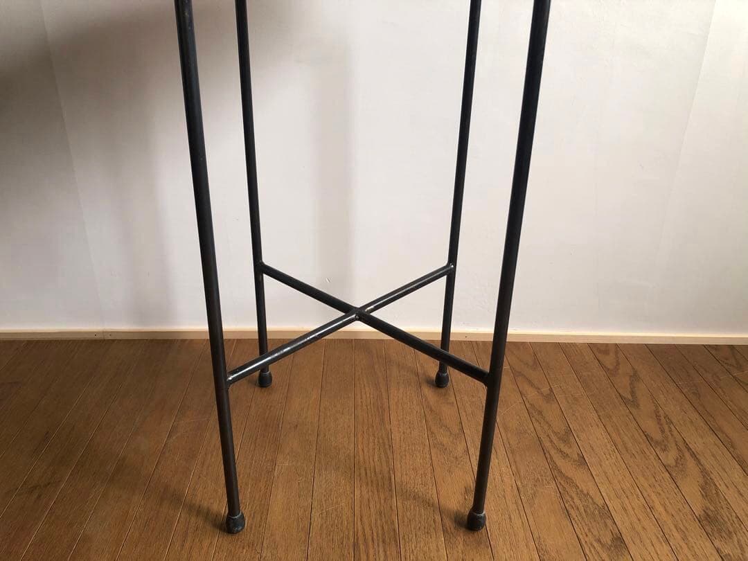 古家具 鉄無垢フレーム パッチワーク ハイスツール カウンターチェア ② レトロ