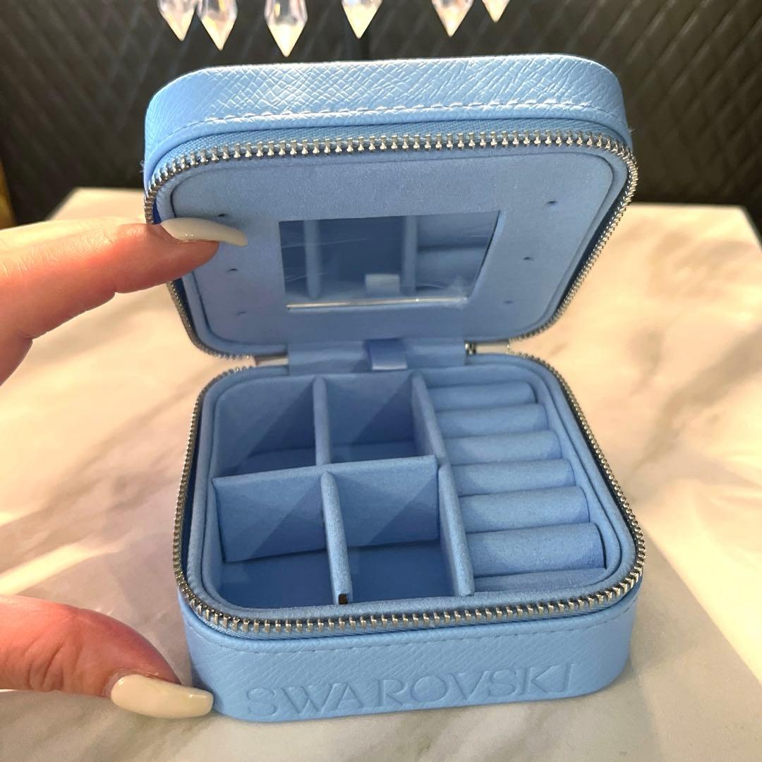 Swarovski 可愛すぎるスワロフスキー ジュエリーボックス 水色 外箱付