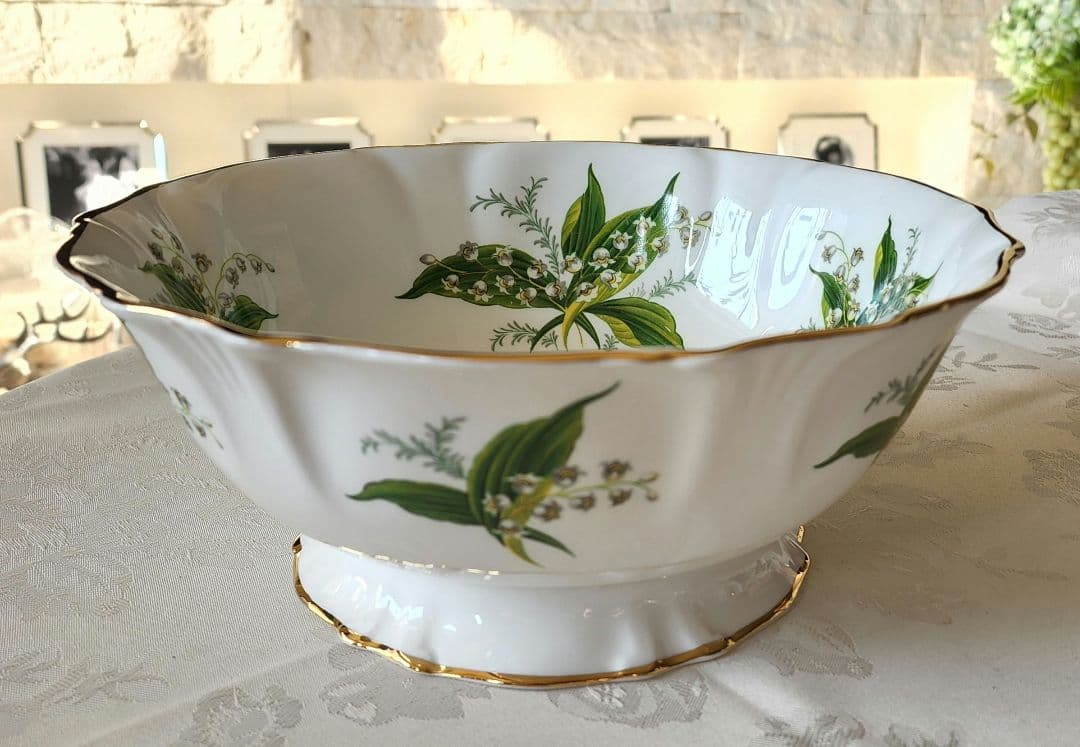 超希少 ハマースレイ すずらん 特大ボウル 盛り皿 ビンテージ アンティーク