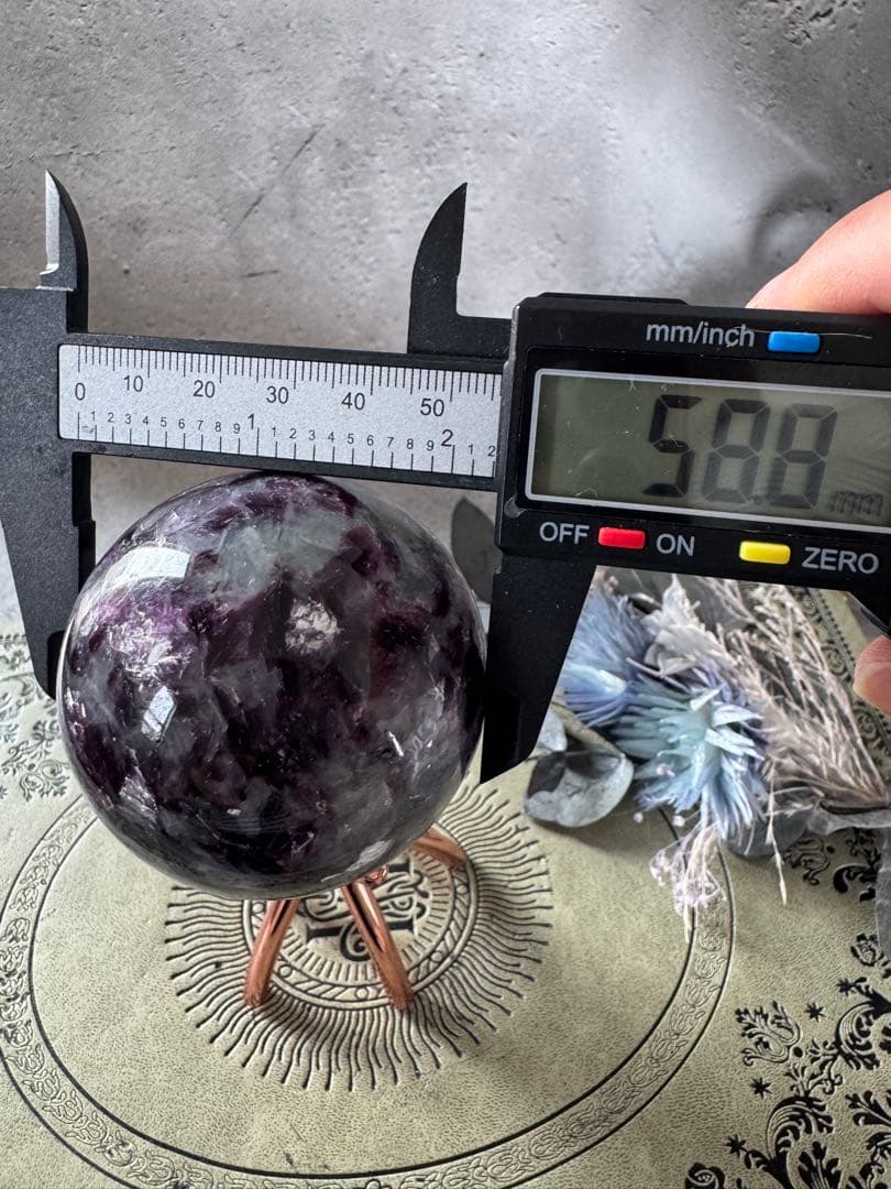 アクアマリン　銀河様　パープル　キラキラ　レピド　マイカ　トルマリン　スフィア