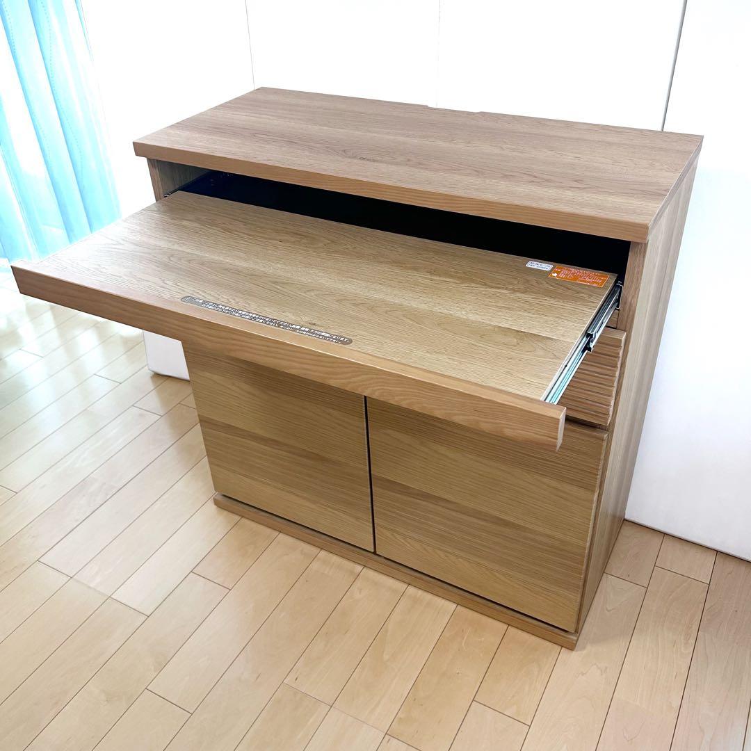 Meuble モーブル　ノーク NOOKサイドボード 幅80 ルーバー引き出し