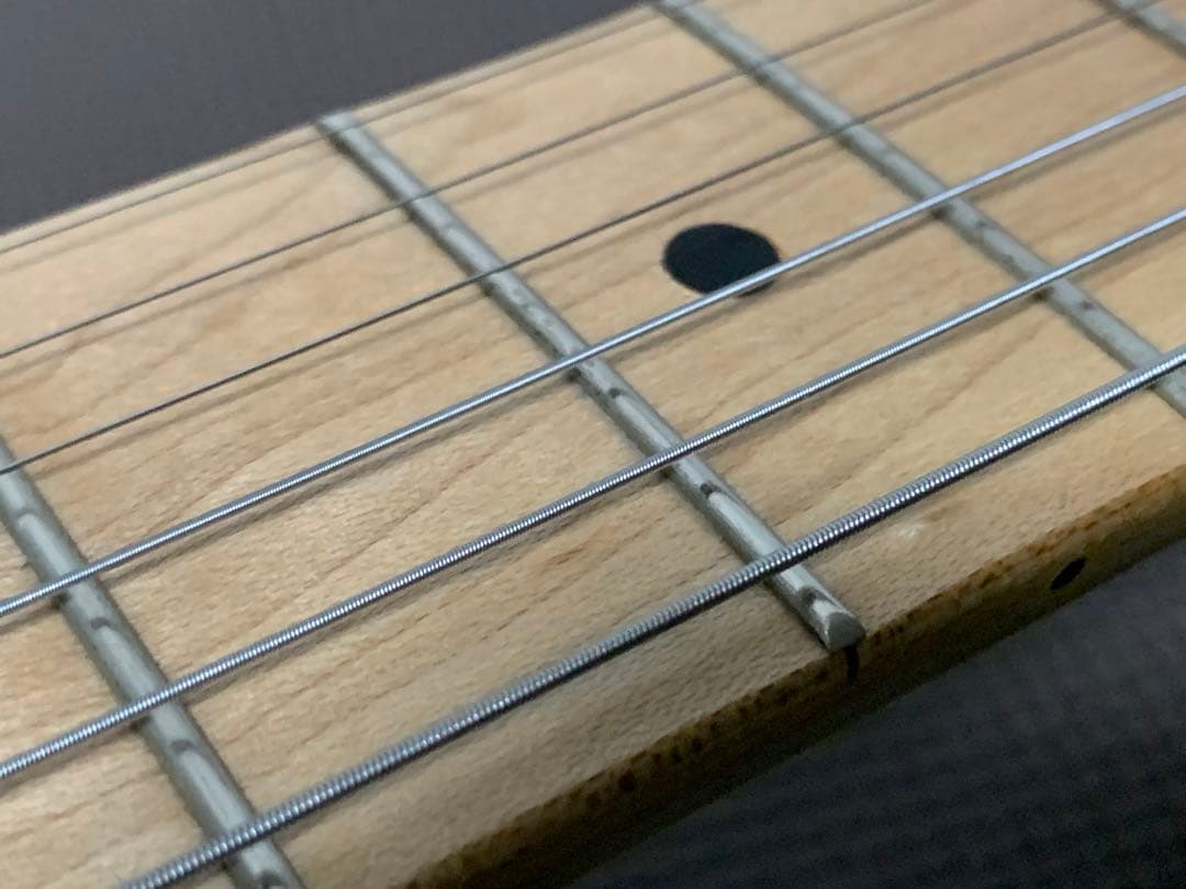 メーカー不明 ストラトキャスター メイプル指板 st 黒 ブラック ストラト