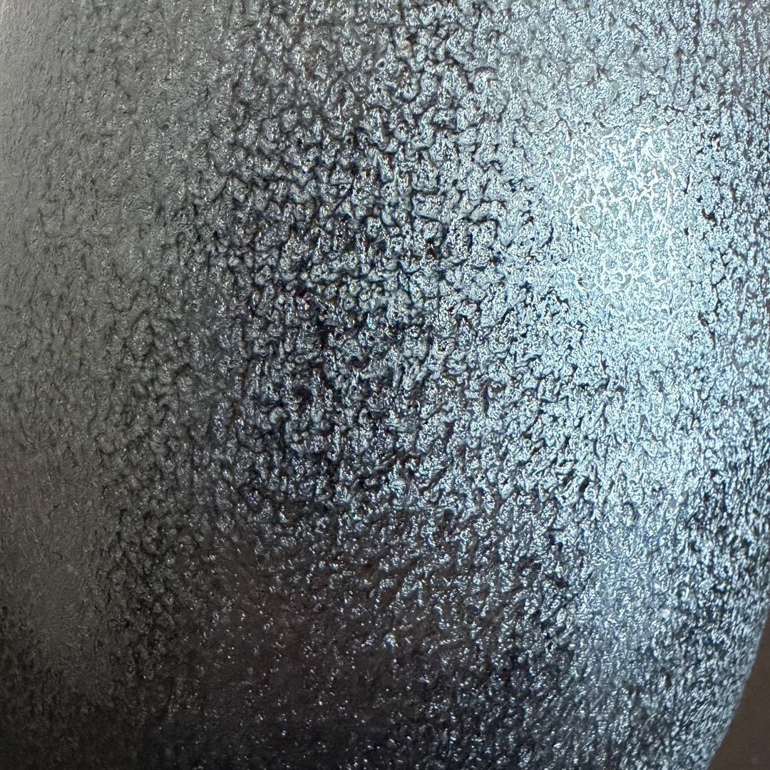 希少【一醒窯 安房幸男】油滴天目 花瓶 共箱付 京焼 清水焼 美品 花器