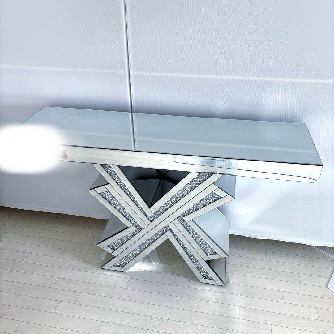 北欧風 コンソールテーブル ミラー家具