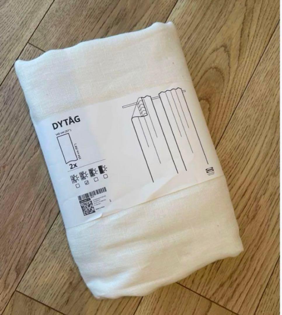 DYTÅG カーテン2枚セット ➕RIKTIG1ケースのセット