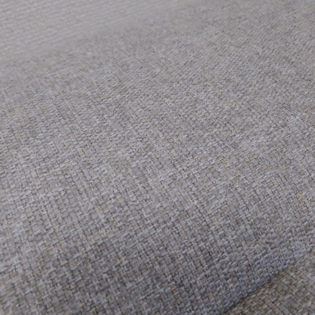 極美品　②2つあります。グレー ファブリック オットマン　脚取り外し可能