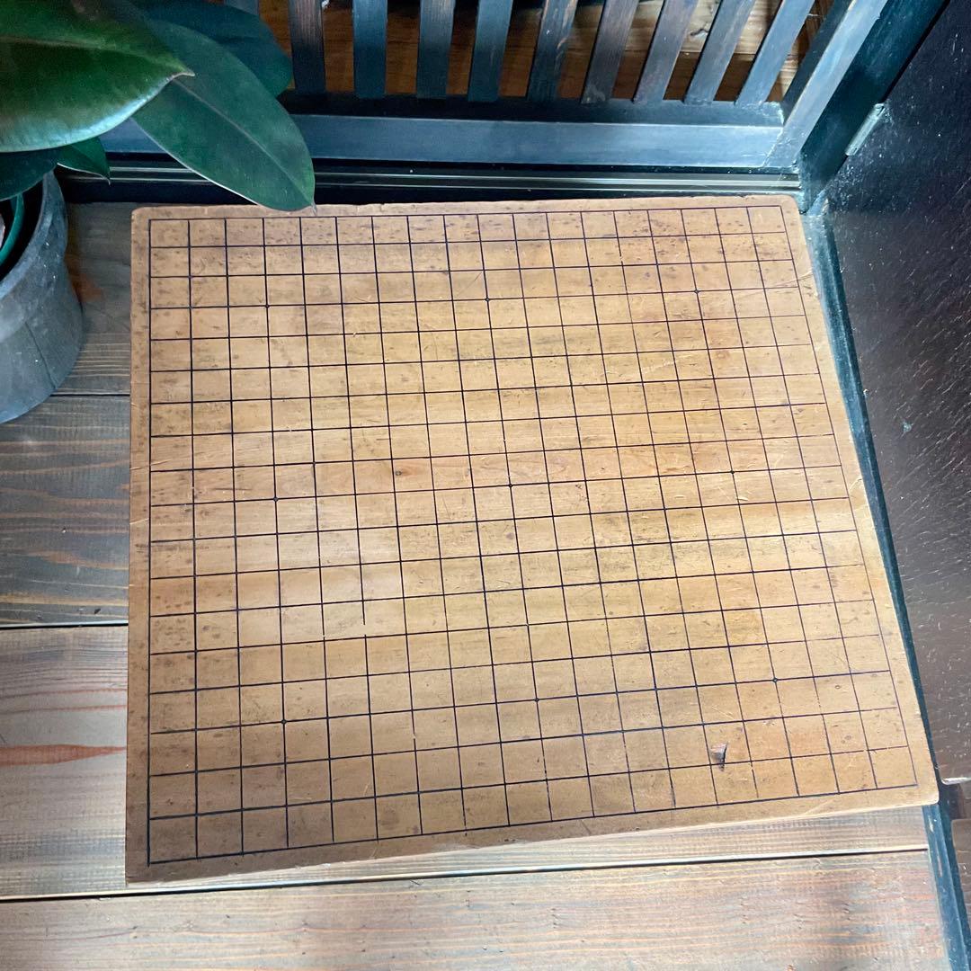 囲碁盤 あし付 へそ付 天然木 脚付 脚付き ヘソ付 天然木 碁盤 囲碁