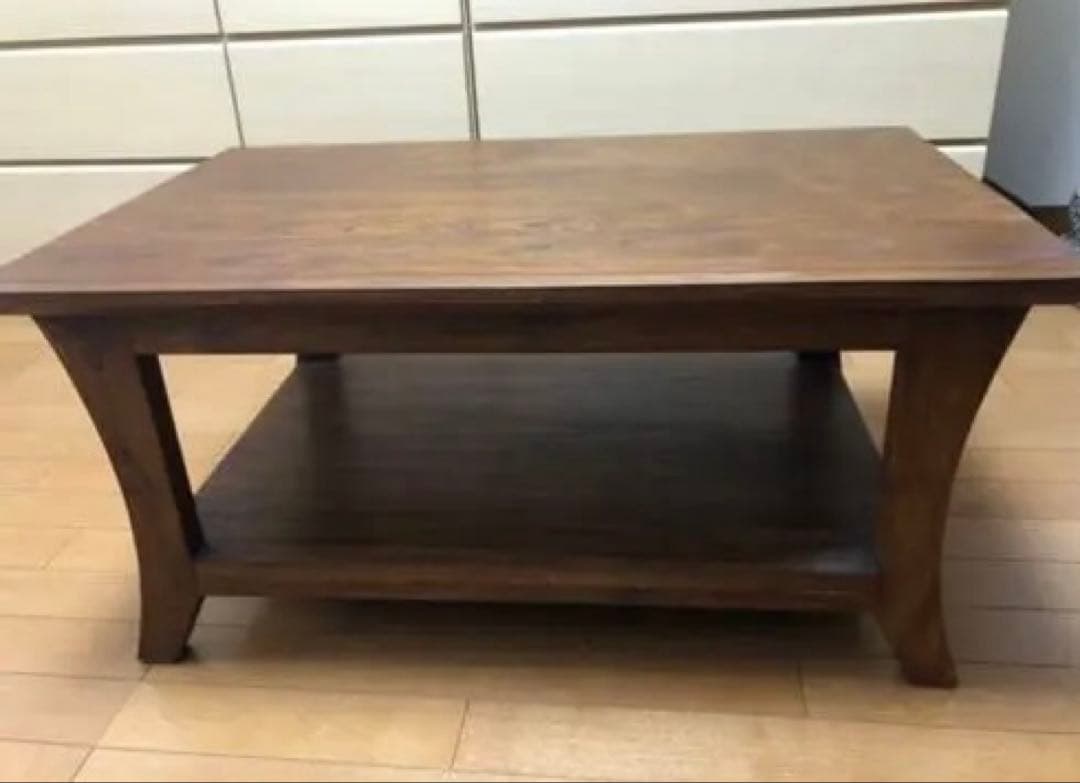 コーヒーテーブル　チーク材