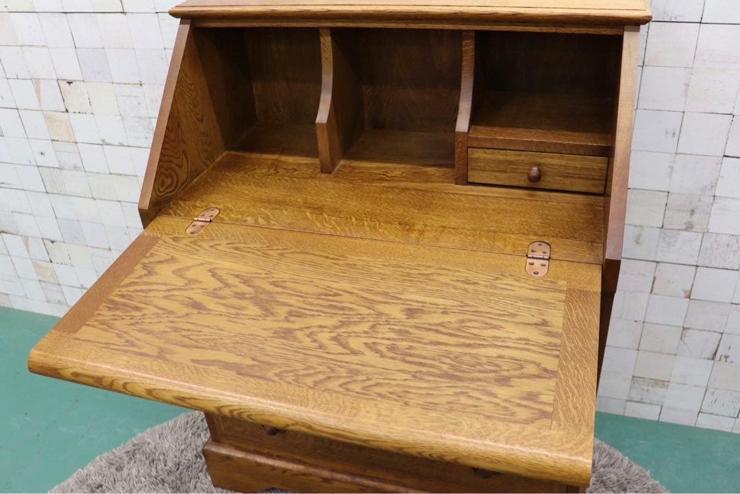 GMGK340○えぞ民芸家具 / 蝦夷民芸家具 敏音知 ライティングビューロー