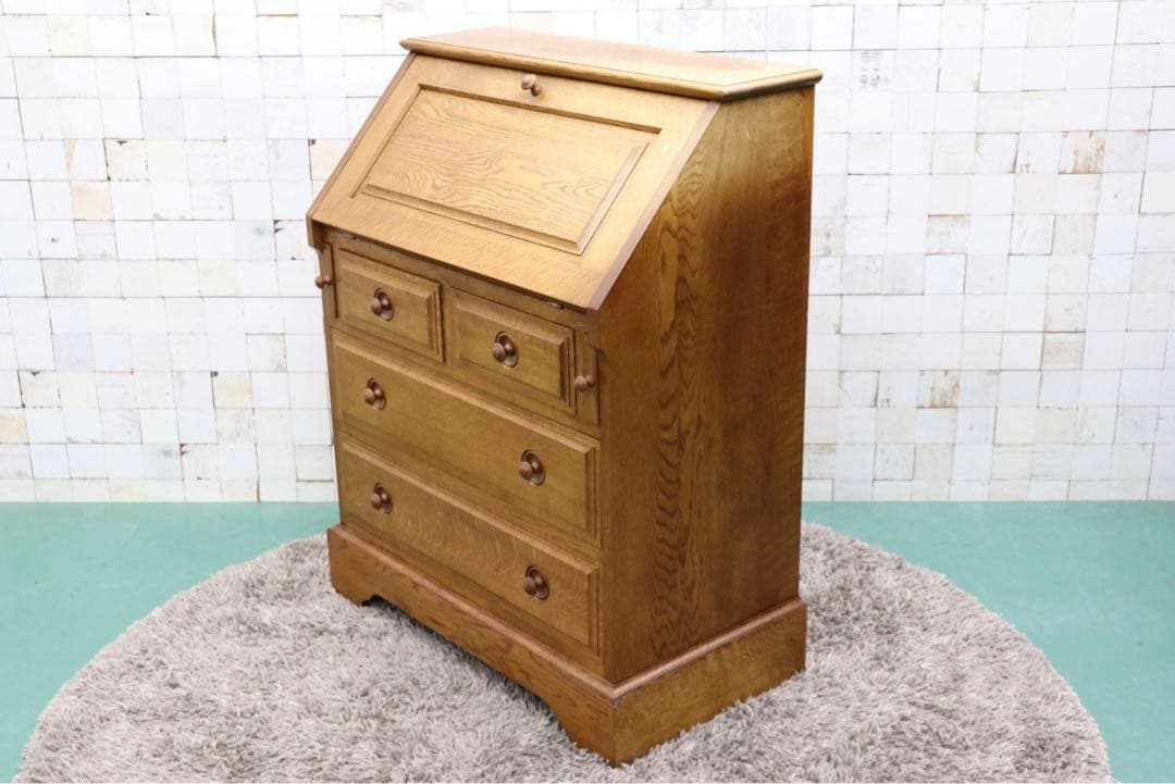 GMGK340○えぞ民芸家具 / 蝦夷民芸家具 敏音知 ライティングビューロー