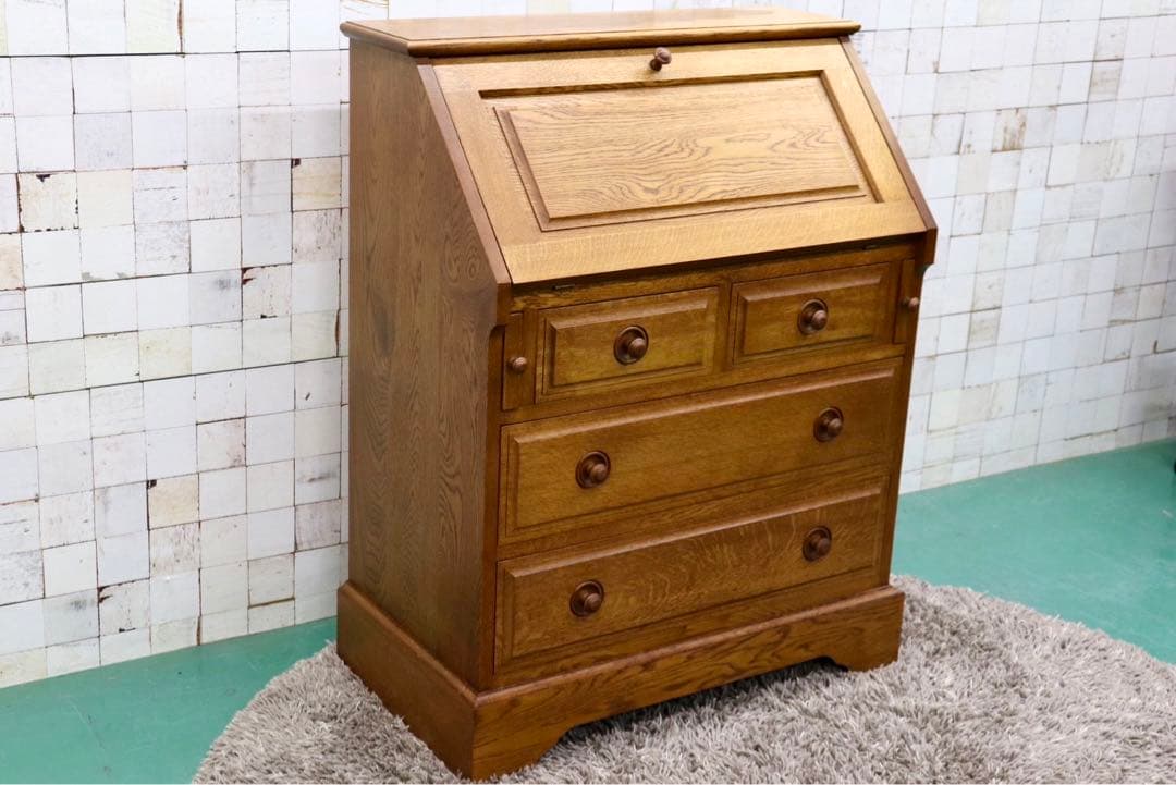 GMGK340○えぞ民芸家具 / 蝦夷民芸家具 敏音知 ライティングビューロー