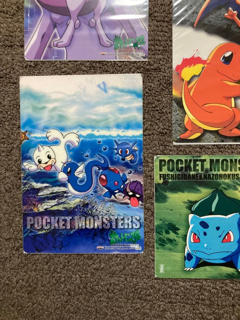 未開封】【非売品】ポケモン 下敷き バンプレスト ミュウ ピカチュウ 希少