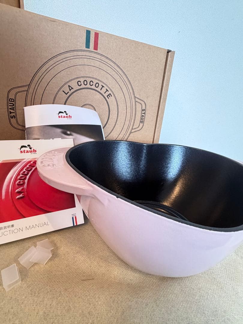 新品】ストウブ ハートココット ソルベローズ 20cm - メルカリ