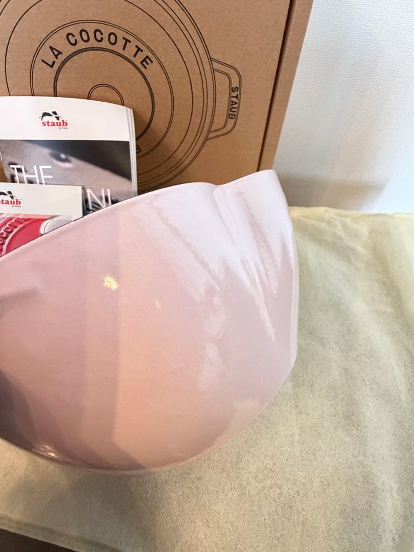 新品】ストウブ ハートココット ソルベローズ 20cm - メルカリ