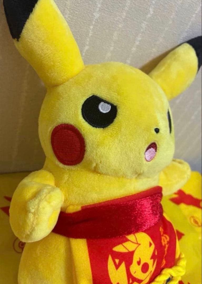 タグ付き】 ポケモンセンターDX 1周年記念 ピカチュウ 力士風