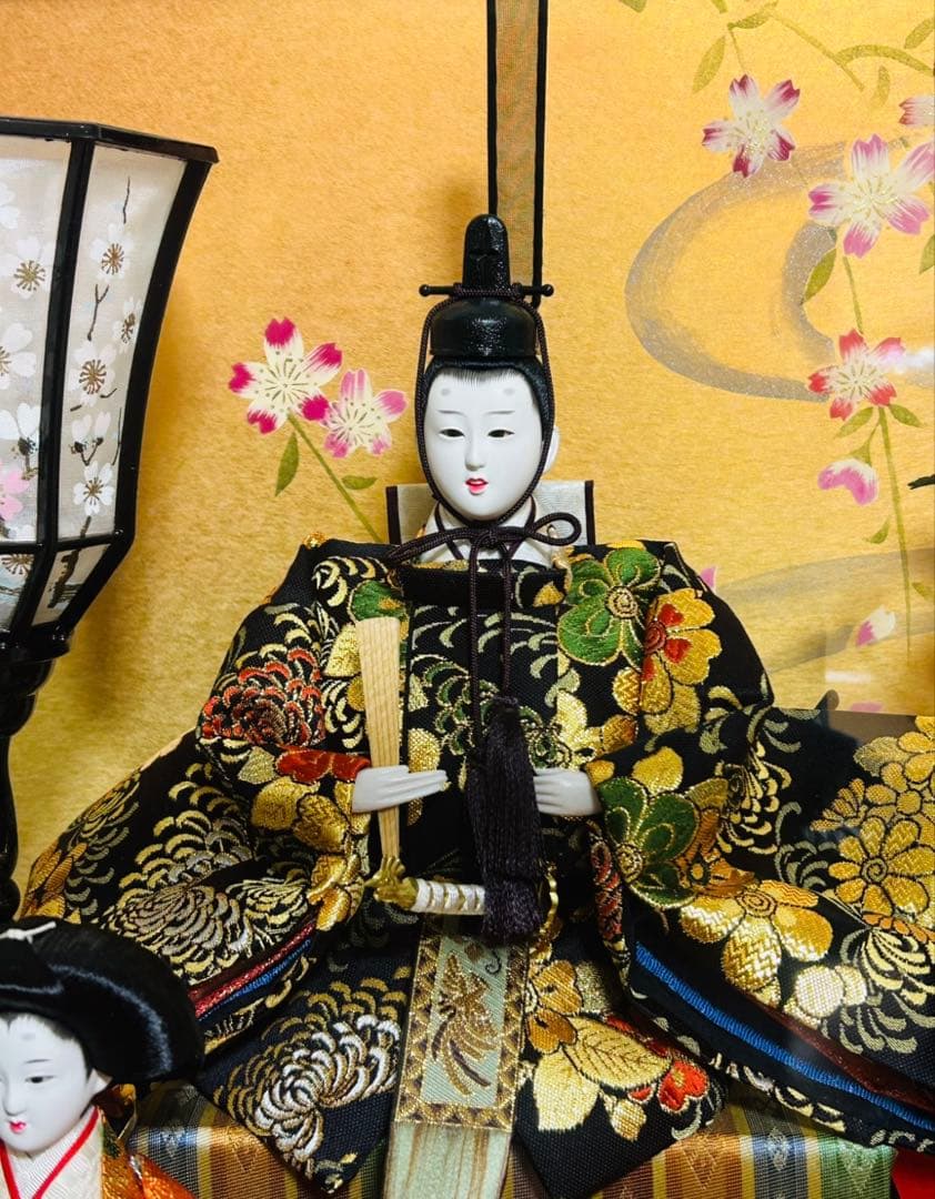 久月 美品 縁起の良い高級雛人形】親王官女五人飾り 桃の節句に - メルカリ