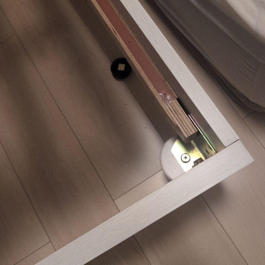 木製セミダブルベッドフレーム 照明付き1年半使用