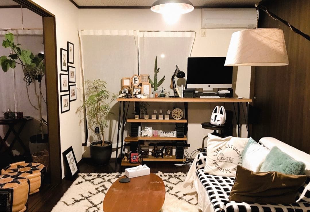 【特注鉄脚】 無塗装 黒皮仕様 100cm 【SQUARE Furniture】