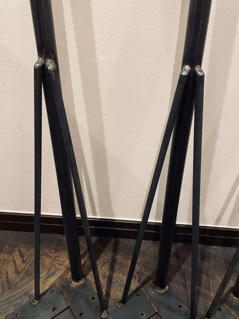 【特注鉄脚】 無塗装 黒皮仕様 100cm 【SQUARE Furniture】