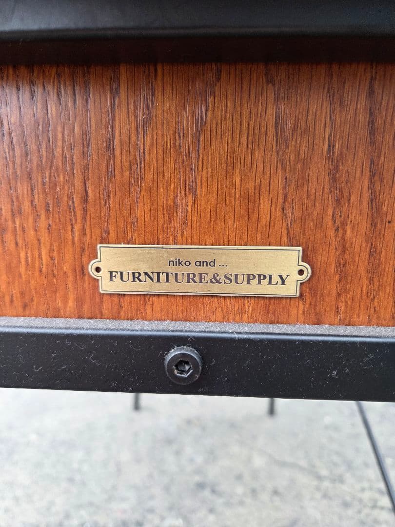 【訳あり】 ニコアンド リビングテリトリー デスク オーク チェアー