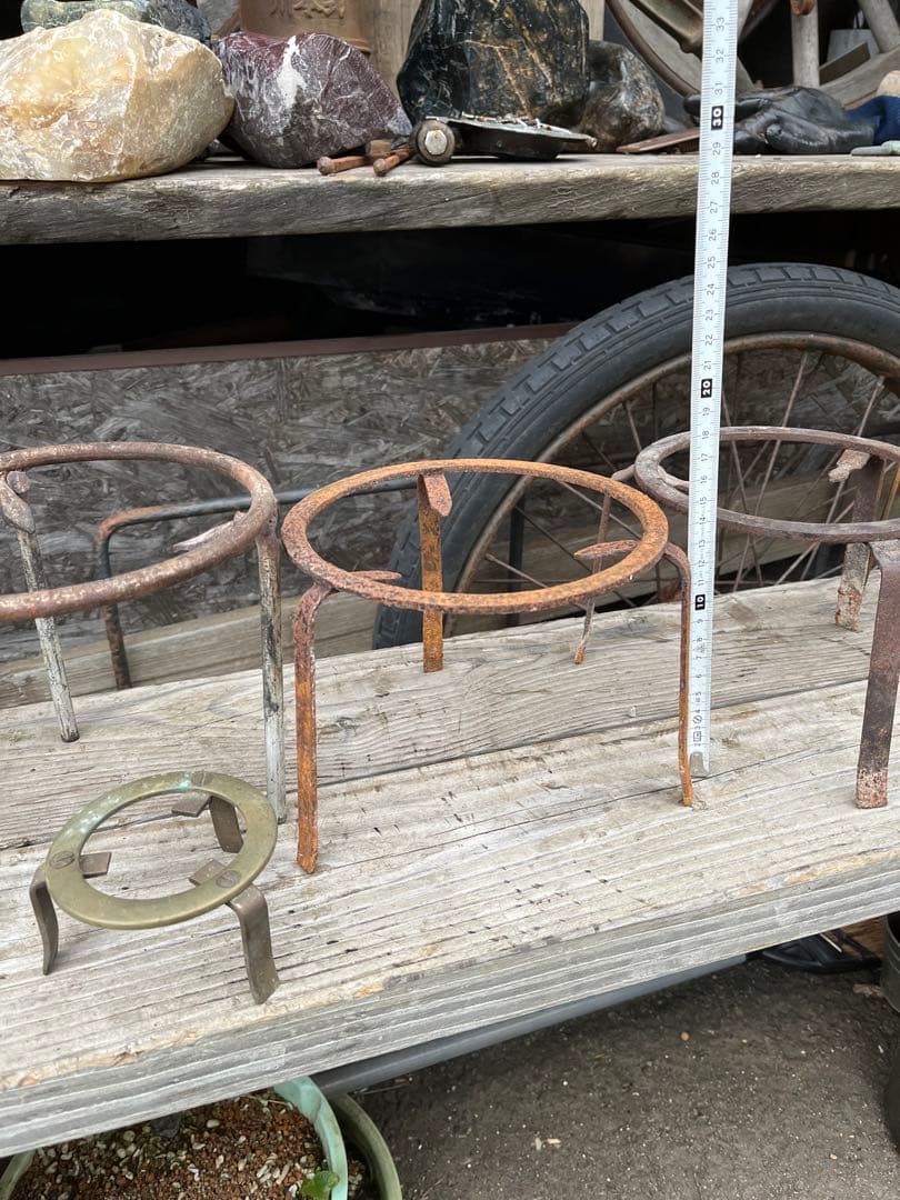 五徳、火鉢五徳、鉄製五徳、囲炉裏五徳、長火鉢五徳、鍋敷き、キャンプ用品