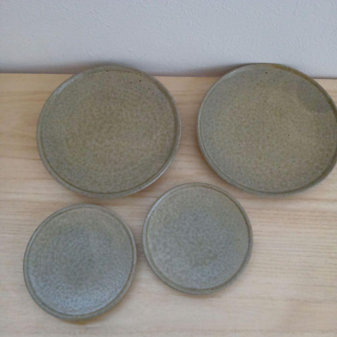 叶谷真一郎 氏 陶器 皿 約19.3／13.5 4枚 - メルカリ