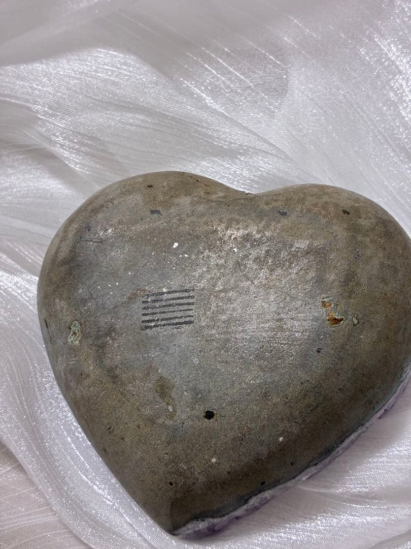 アメジスト　ハート　置物