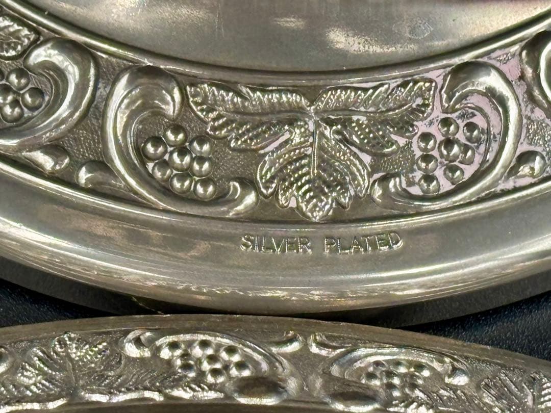 英国アンティーク ローズボウル・フラワーボウル/ベース シルバー