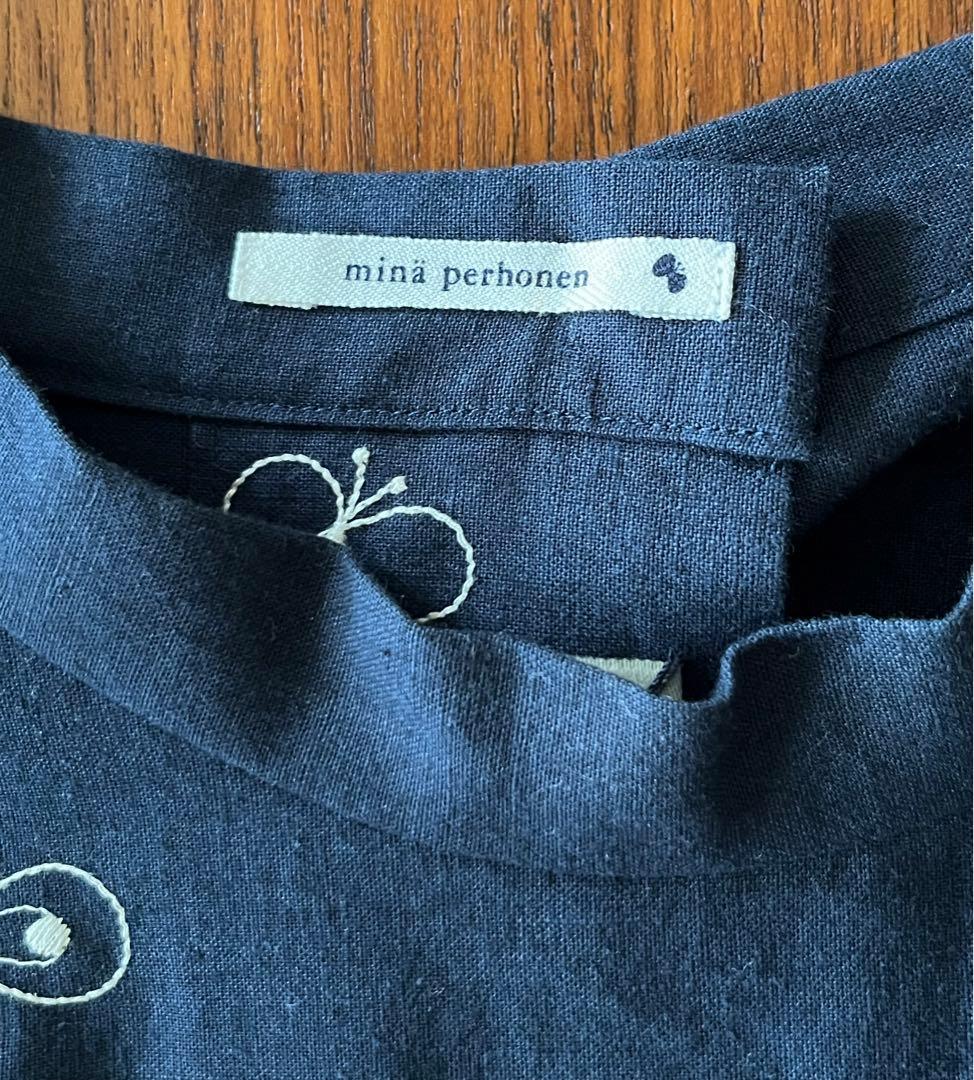 ミナペルホネンxアコメヤ choucho割烹着エプロン - メルカリ