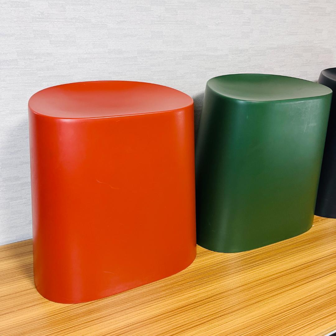 廃盤色】無印良品 ポリプロピレンスタッキングスツール 3個セット