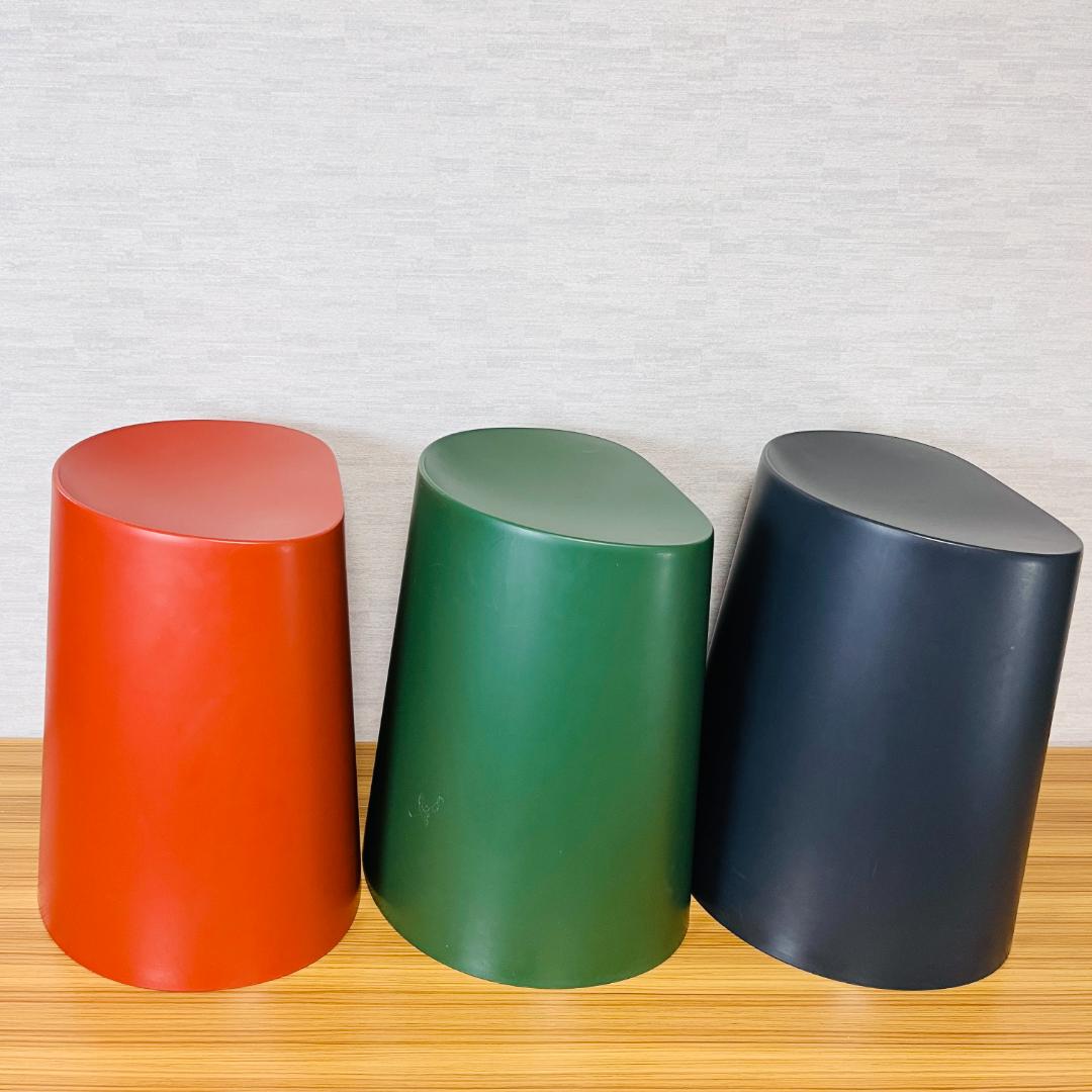 廃盤色】無印良品 ポリプロピレンスタッキングスツール 3個セット