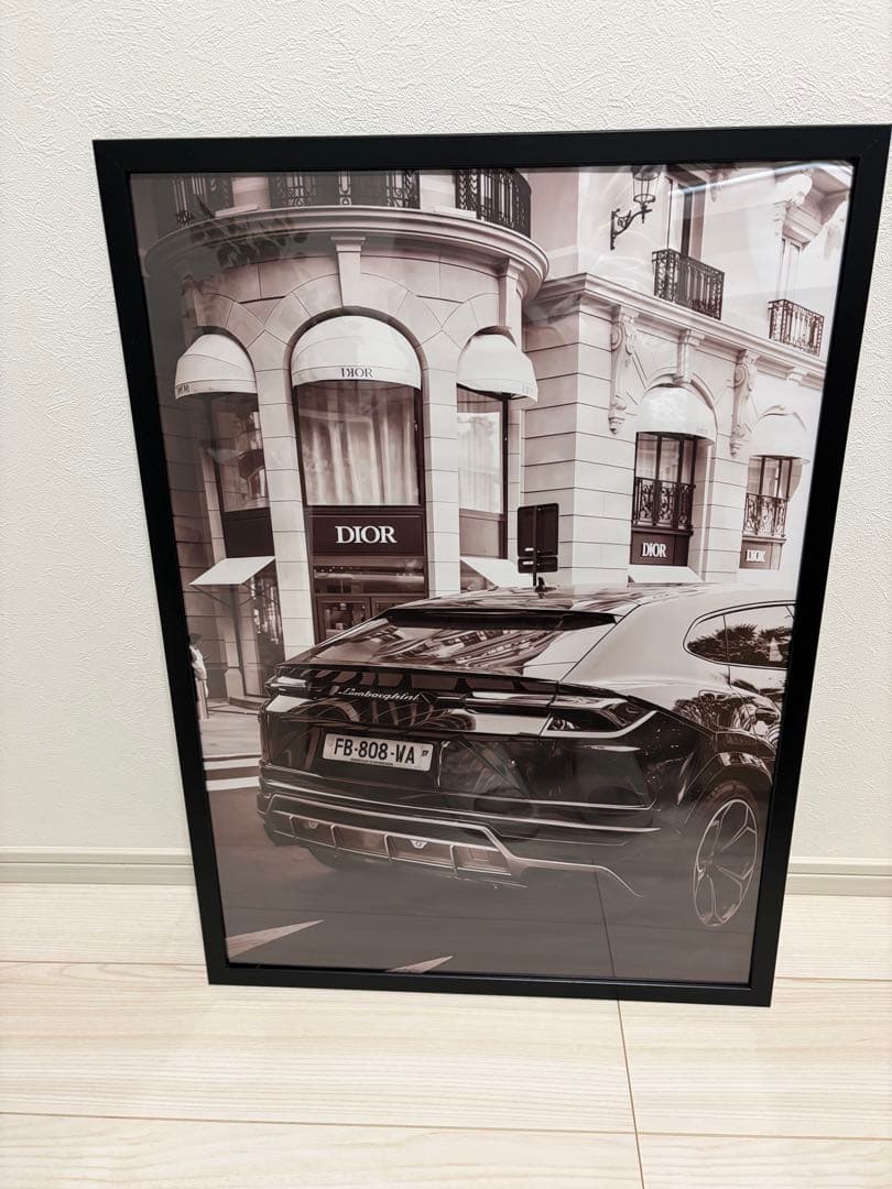 フレーム付きアートポスター　車フォト　絵画　3点セット