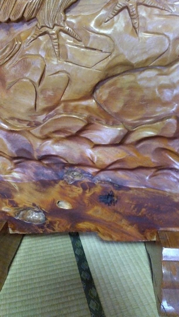 【新たに値下げ】大変貴重な1枚板の木製衝立