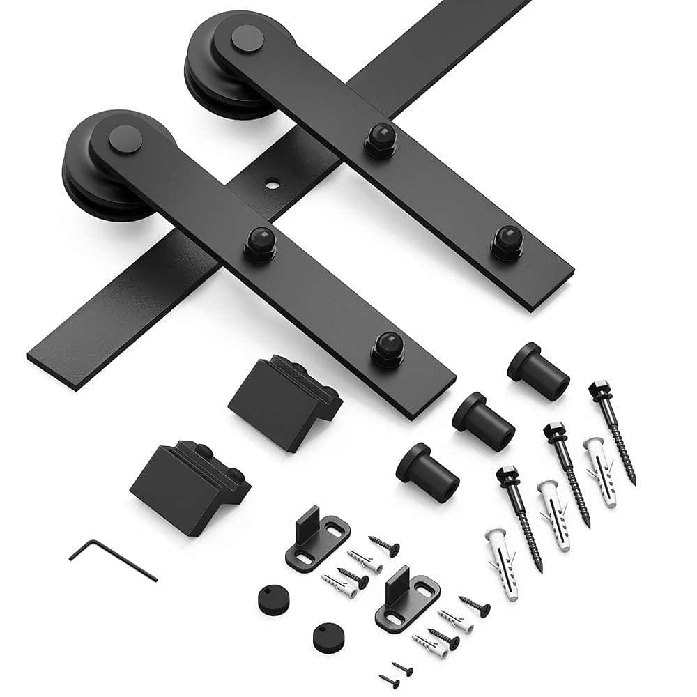 ＤＩＹ 122ｍ 吊り引き戸レール 4 FT バーンドア金具 引き扉