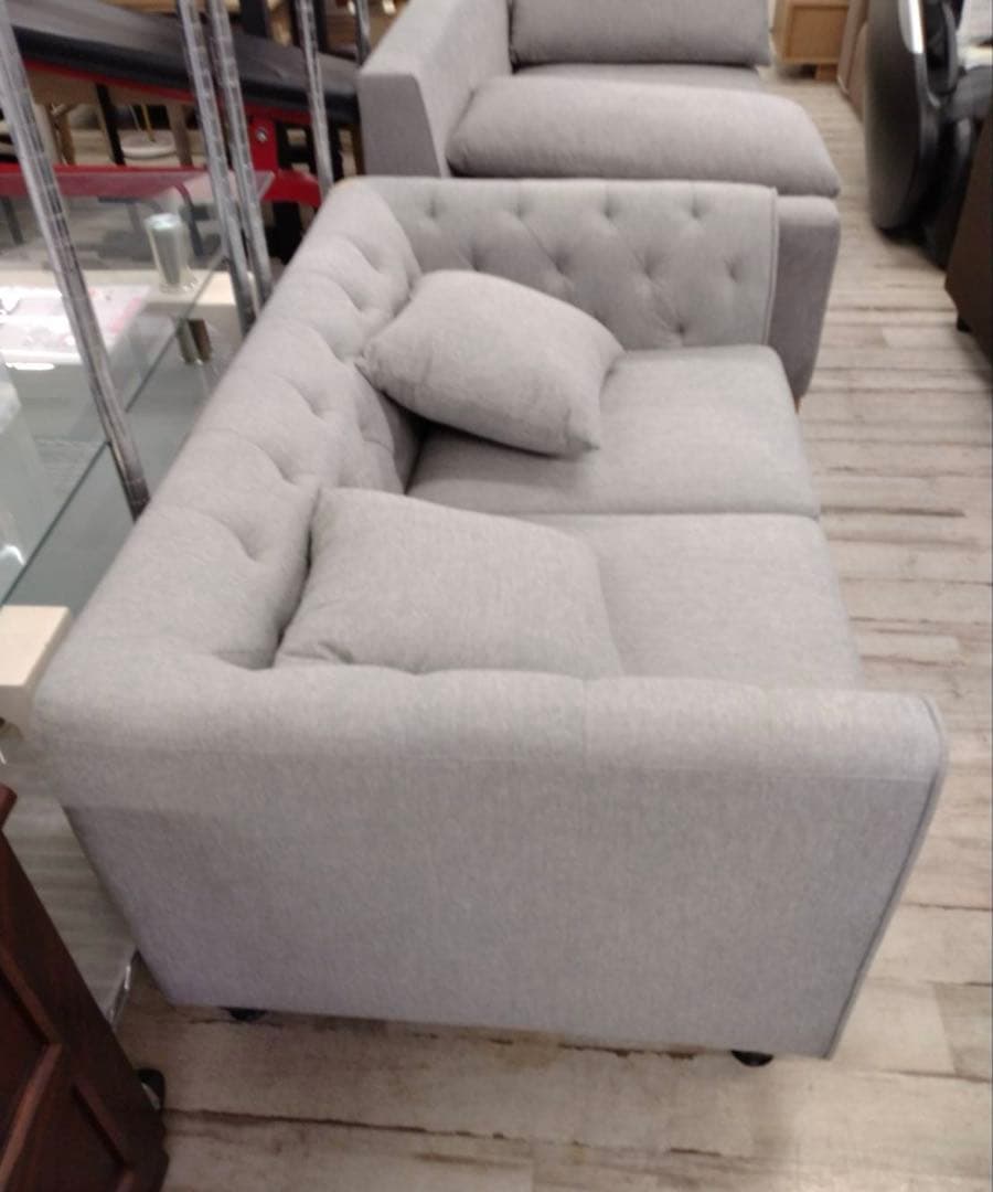 展示品❗2人掛けソファ　ファブリック　アンティーク風　北九州福岡市限定