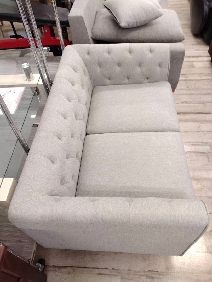 展示品❗2人掛けソファ　ファブリック　アンティーク風　北九州福岡市限定