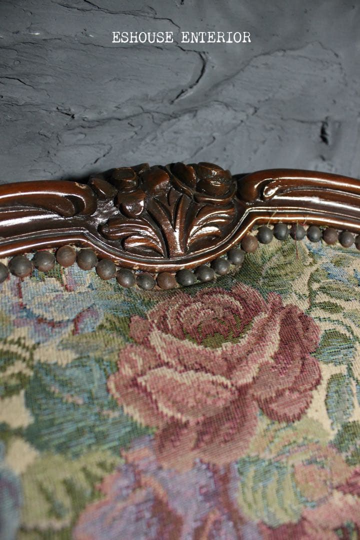 首都圏送無料〜80's アンティークソファ コレクターコンディション花柄 ソファ