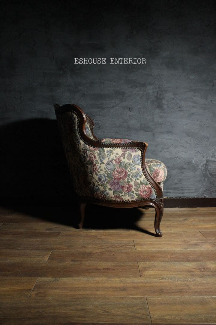 首都圏送無料〜80's アンティークソファ コレクターコンディション花柄 ソファ